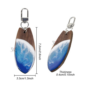 Keyholder Seawave tasarım Hawaii promosyon hediye anahtarlık ile özelleştirilmiş ceviz anahtarlık düzenlemek - Product Image 4