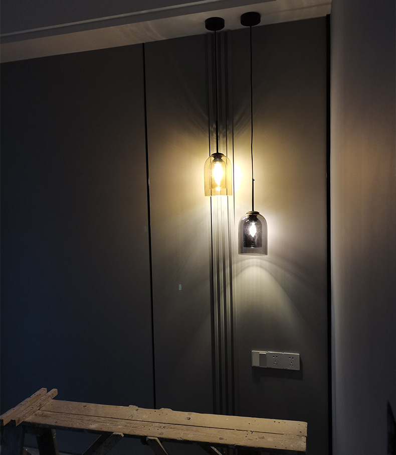 Nordic Light Luxury Simple Modern Creative Personality Bedside Dining Room Coffee Shop Glass Chandelier