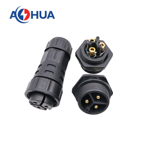 AOHUA montaj M25 3 Pin vida sabitleme güç kablosu paneli monte erkek fiş dişi soket IP68 Led tel bağlayıcı - Product Image 4