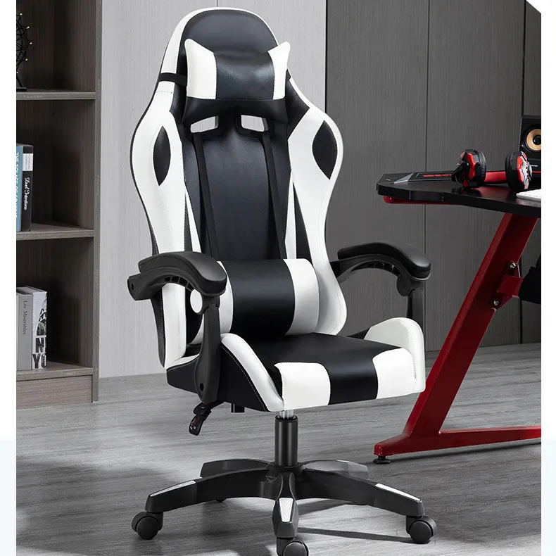 Cadeira de jogo ergonômica high back, barata de fábrica, sillas pretas, para pc, computador, corrida