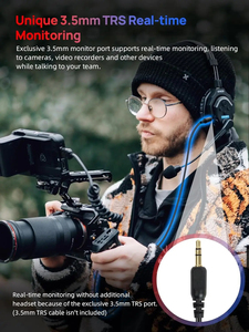 SYNCO Xtalk X9 2,4G Sistema de intercomunicación inalámbrico MasterFree Reducción de ruido <span class=keywords><strong>Intercom</strong></span> Auriculares para Cine Transmisión en vivo - Product Image 6