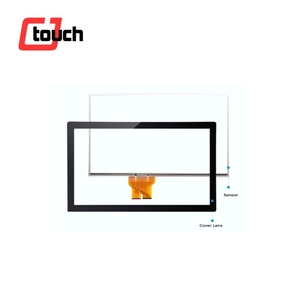 Pcap 15.6'' 3mm <strong>Sensor</strong> G+G Glass Capacitive Touchscreen Panel Usb Interactive Touch Screen 10points Monitor Touch Foil Film - Product Image 2