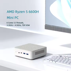 Mini PC para juegos AMD Ryzen5 6600H 16GB DDR5 512GB SSD Mini ordenadores 4K pantalla Dual Mini escritorio Bluetooth/WiFi 6/ordenador de oficina - Product Image 6