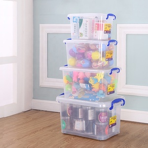 Various <strong>Designs</strong> PP Plastic Storage Box Transparent Multifunction Sundries Storage Box Clear Storage Boxes <strong>Bins</strong> - Product Image 3