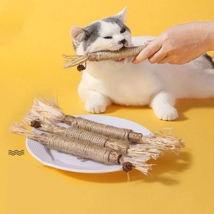 Natürliche Matatabi Haustier Katzen Snacks Stäbchen Reinigung Zahn Katzenahr Nippel Kauspielzeug für Katzenzubehör - Product Image 2
