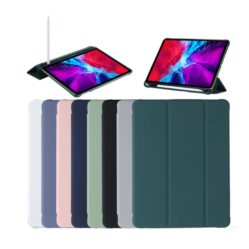 Factory Wholesale Leather Case For Ipad Pro 12.9 Filp Smart Leather Stand Case For Ipad Tablet Case for ipad pro12.9