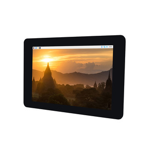 Raspberry Pi 7 Zoll kapazitives LCD-Touchscreen-IPS-Display für Raspberry Pi 1024x600 DSI-Schnitts telle für RSP Pi4/3B CM mit Gehäuse