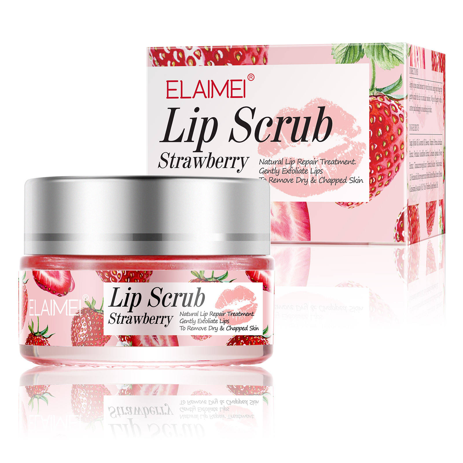 Strawberry lip scrub