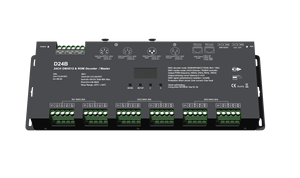 D24B 24 canali a tensione costante DMX512 & RDM Decoder/master Controller indirizzabile per RGB RGBW RDM OLED Display - Product Image 2