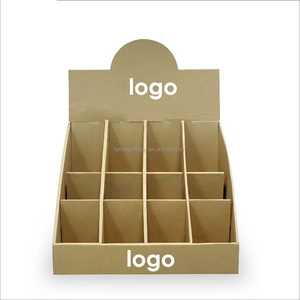 2 tienda de dos niveles soporte plegable corrugado Shipper CartonTabletop escritorio encimera Mostrador de exhibición de cartón caja de exhibición superior