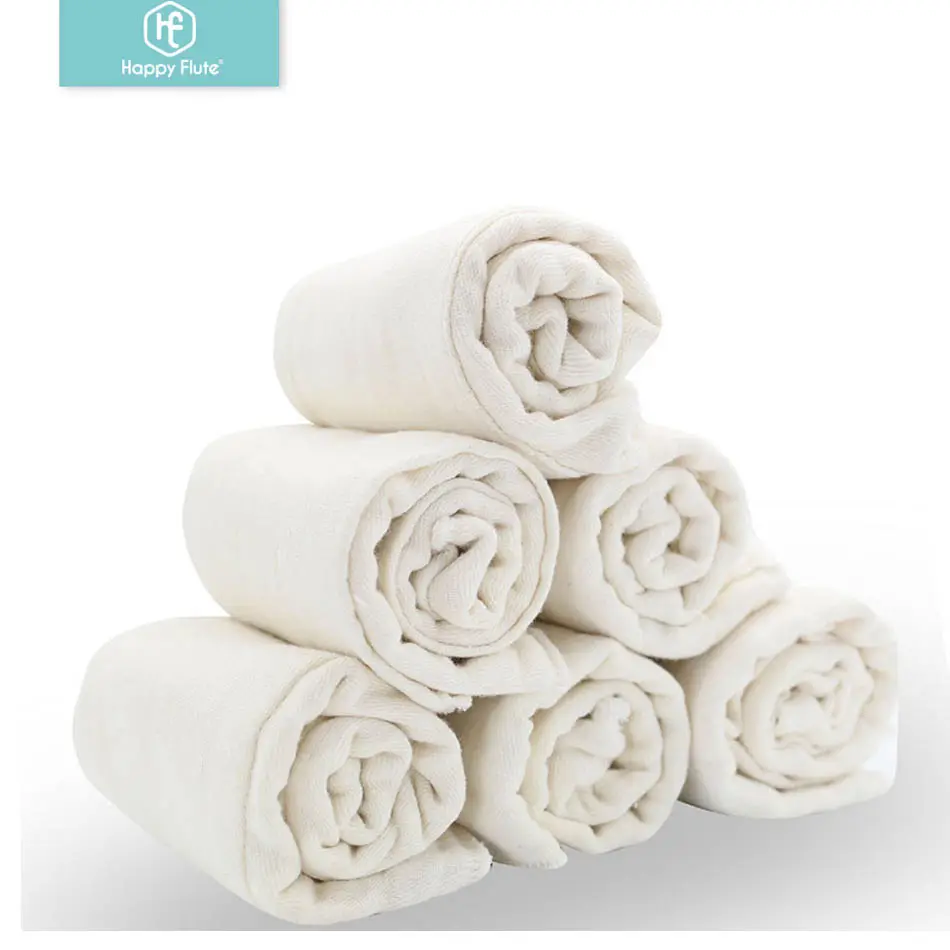 Вкладыши для подгузников из абсорбирующей ткани, хлопчатобумажные муслиновые, моющиеся вставки для подгузников
