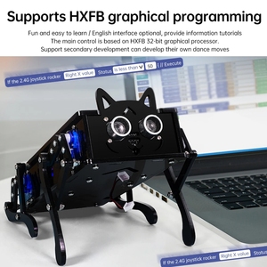 Vierbeinige Bionic Mechanical Dog Intelligente Programmierung Entwicklung Roboter Fernbedienung Maschine Hund Elektronisches Haustier DIY Kit