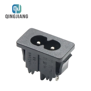ขั้วต่อสายไฟ125V ตัวผู้มีไฟ2ขาสำหรับงานอุตสาหกรรม5A ขั้วต่อสายไฟ C8 IEC - Product Image 4