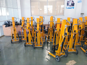 PM120 120千克液压迷你手动绞车堆垛机手动叉车轻型印刷手动机出售印刷机黄色37 - Product Image 6
