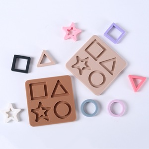 Sınır ötesi Mini silikon Montessori eğitim bilişsel eşleştirme bulmaca çocuk erken yaş geometrik şekil renk oyuncak