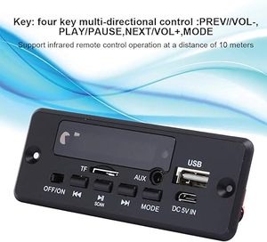 Оптовая Продажа с фабрики 3,7 В MP3 USB FM микрофон аудио усилитель музыкальный плеер Bluetooth 5,0 MP3 декодер плата плеер модуль - Product Image 2