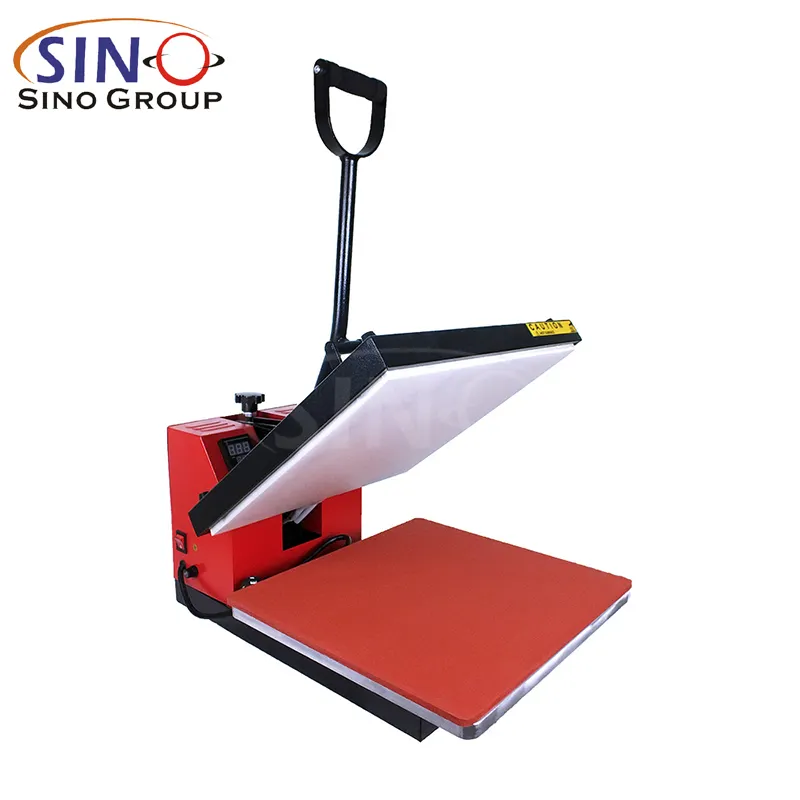 SINO-PA 38X38Cm Sublimasi Mesin Cutting Plotter Mesin Kustom T Shirt Pola LED Display Transfer Panas Printer