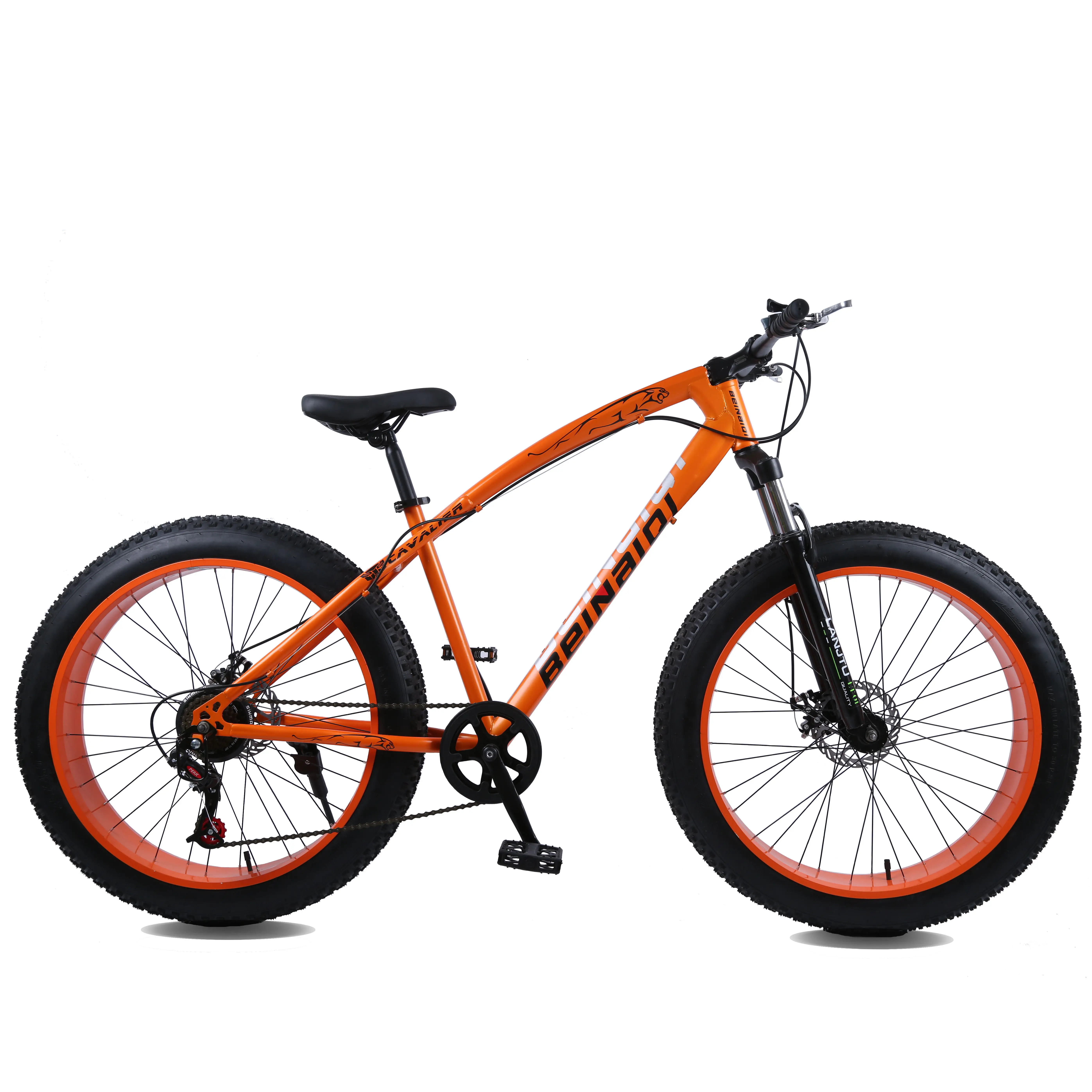 دراجة ثلجية للبيع بالجملة بمقاسات 20 و26 بوصة دراجة ثلجية بسرعة 7 و21 و24 مع إطارات سميكة 4.0