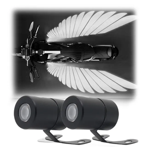 Beyaz mavi su geçirmez yeni melek kanat karşılama projeksiyon Led ışık motosikletler elektrikli araç modifikasyonu için atmosfer ışığı - Product Image 1
