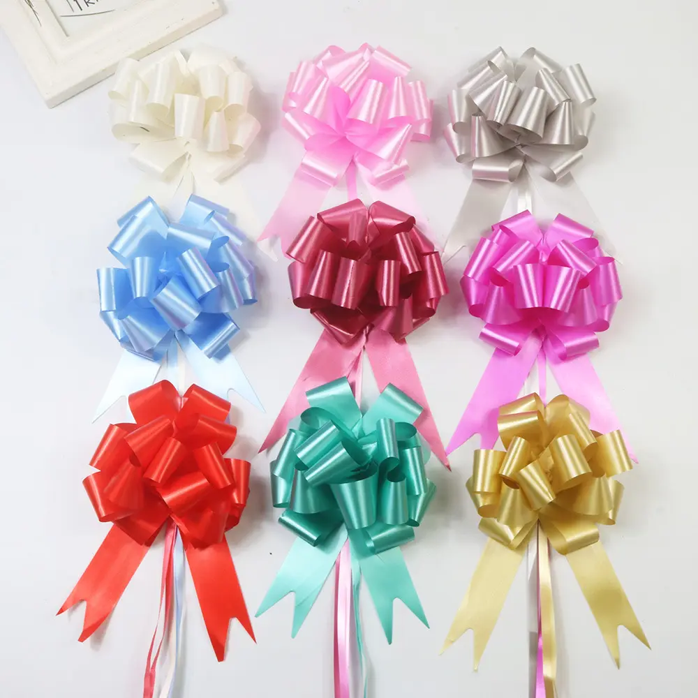 Large size Plastic pull bows wedding supplies gift packaging bow decorative pull bows manufacturers wholesale