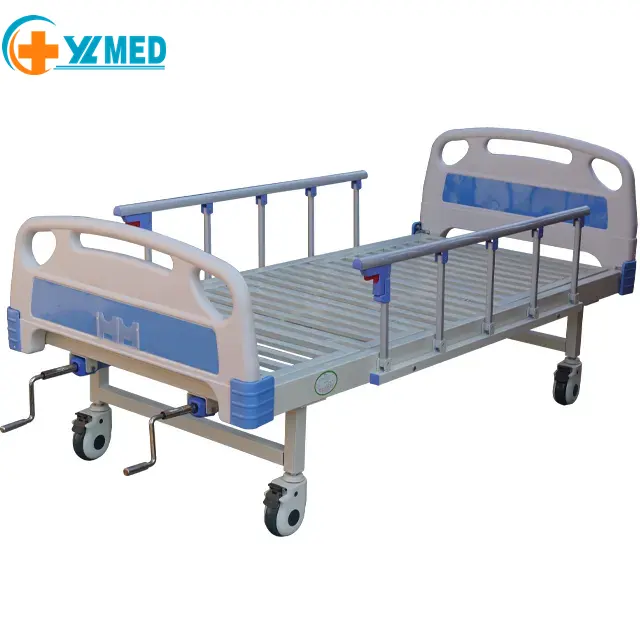 Fabrika doğrudan tedarik hızlı teslimat manuel tek fonksiyonlu hastane yatağı hastane ve klinik tıbbi için