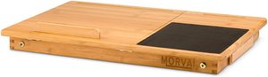 Bandejas de bambú para almacenamiento de ordenador portátil, mesa de madera con alfombrilla de ratón integrada, soporte ajustable para cama - Product Image 4