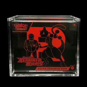 UV-beständiges neues ETB-Gehäuse aus klarem Acryl mit Magnet deckel Pokemoned 151 ETB Elite Trainer Box Protector <span class=keywords><strong>Case</strong></span> Benutzer definierte Unterstützung - Product Image 3