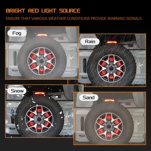 ไฟวงแหวน LED อะไหล่ยางรถยนต์ไฟสีแดงสำหรับ Ford bronco ให้ความสว่างสูง - Product Image 3