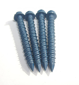 <strong>1</strong>/<strong>4</strong> X <strong>1</strong>-3/<strong>4</strong>&quot; Hex <strong>Concrete</strong> <strong>Screws</strong> Blue <strong>Screws</strong> With Blue Ruspert Coating Anti-Rust <strong>Screw</strong> - Product Image 1