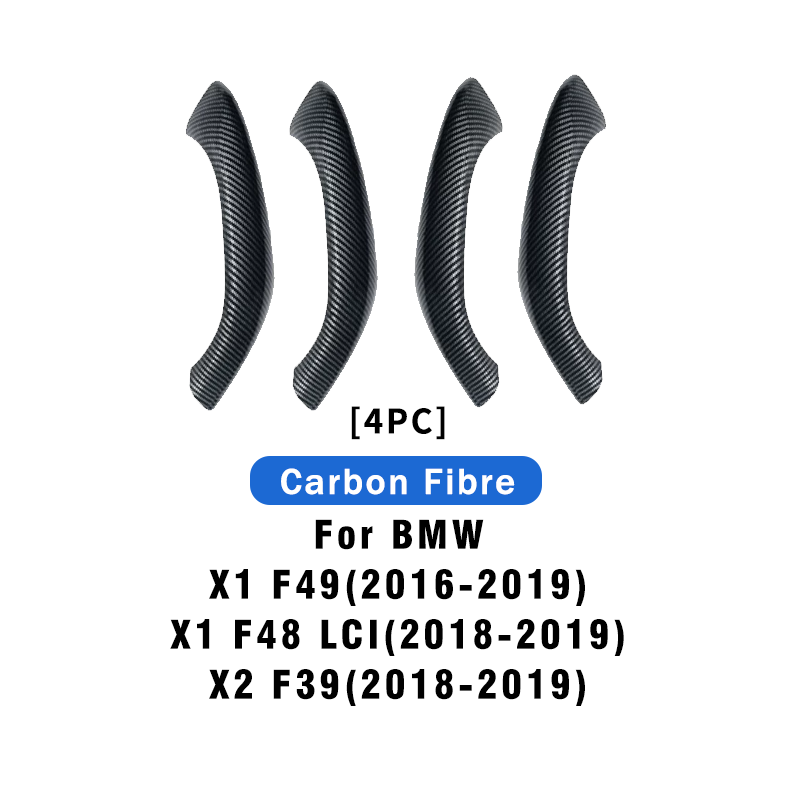 4 piezas de fibra de carbono