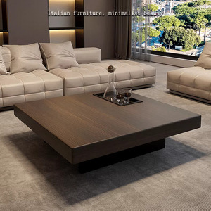 Bàn cà phê nổi màu óc chó phong cách tối giản hiện đại Ý phù hợp cho phòng khách gia đình căn hộ và khách sạn - Product Image 3