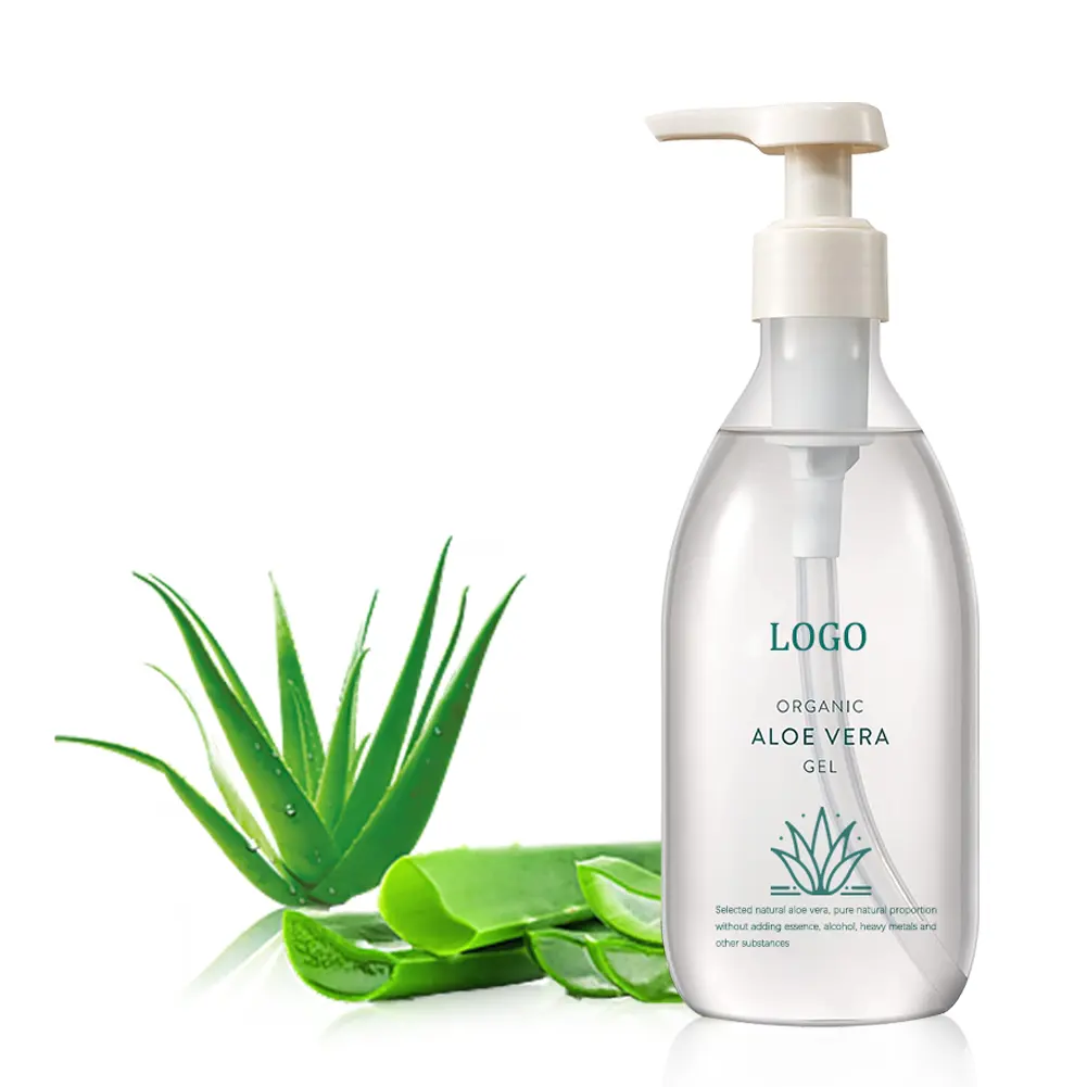 El gel de Aloe Vera Puro 100% orgánico OEM/ODM se utiliza para la reparación profunda y la hidratación de la piel seca, las quemaduras y las quemaduras solares en la cara