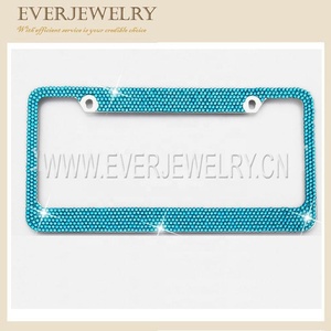 Tinh thể Rhinestone sử dụng cho USA Kích thước giấy phép tấm khung với đá quý ưa thích Bling xe llicense tấm khung - Product Image 5