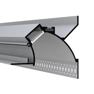 Yeni tasarım LED şerit ışık gömme alçıpan 6063 Alu kanal ekstrüzyon tavan sıva alçı alüminyum LED profil - Product Image 1