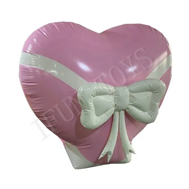 Düğün dekorasyon şişme aşk bombaları/dev şişme aşk kalp/pembe şişme patlatma kalp balon ilmek ile
