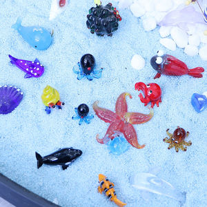 Figurines d'animaux marins en verre de Murano soufflé miniature de haute qualité, design mixte, vente en gros, décoration de réservoir de poissons - Product Image 2