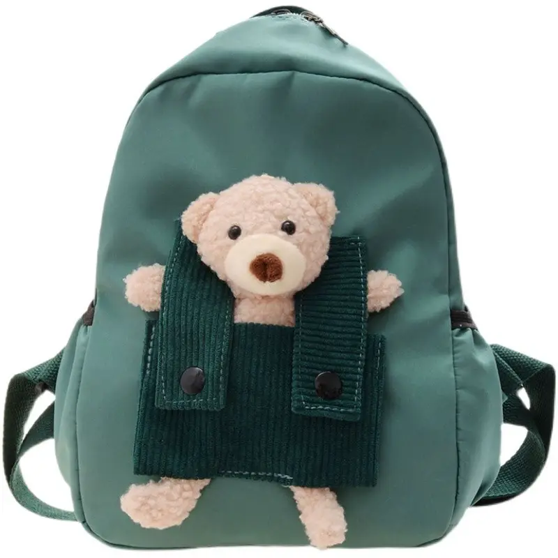 Mochila escolar para niños, morral escolar para guardería, con dibujos de osos