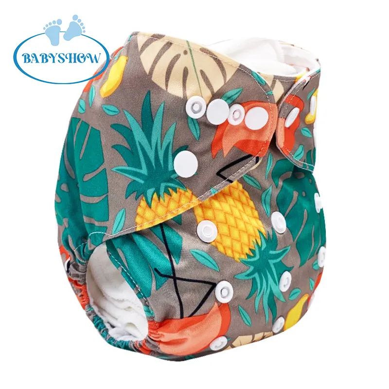 Ecological Diapers Cartoon Pattern Reusable Nappies Cloth Diaper Wholesale European Baby Diapers, Cloth Nappies Ecologic Product