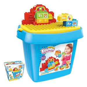 2025 New <strong>Block</strong> Toy Set Letter <strong>Pattern</strong> Children Educational Learning Bucket <strong>Building</strong> <strong>Blocks</strong> With Light and Music