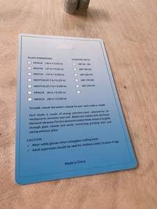 شفرة منشار شريطي صناعية من الفولاذ المقاوم للصدأ 37718 لقطع الزجاج والحجر، قابلة للحام لجلاخة الزوايا DB-100 - Product Image 4