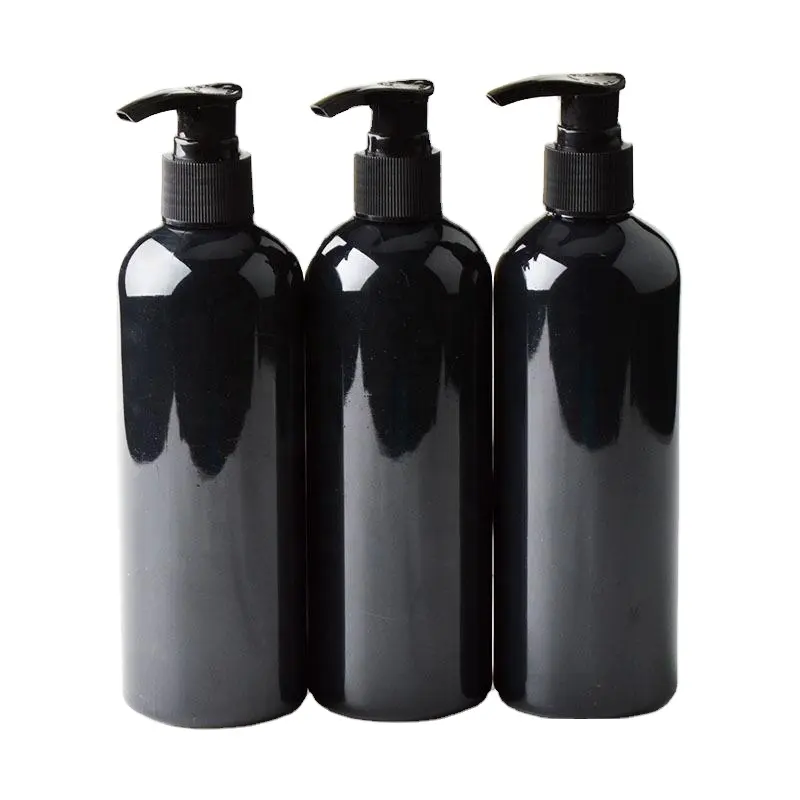 300 ml zwart custom shampoo plastic fles