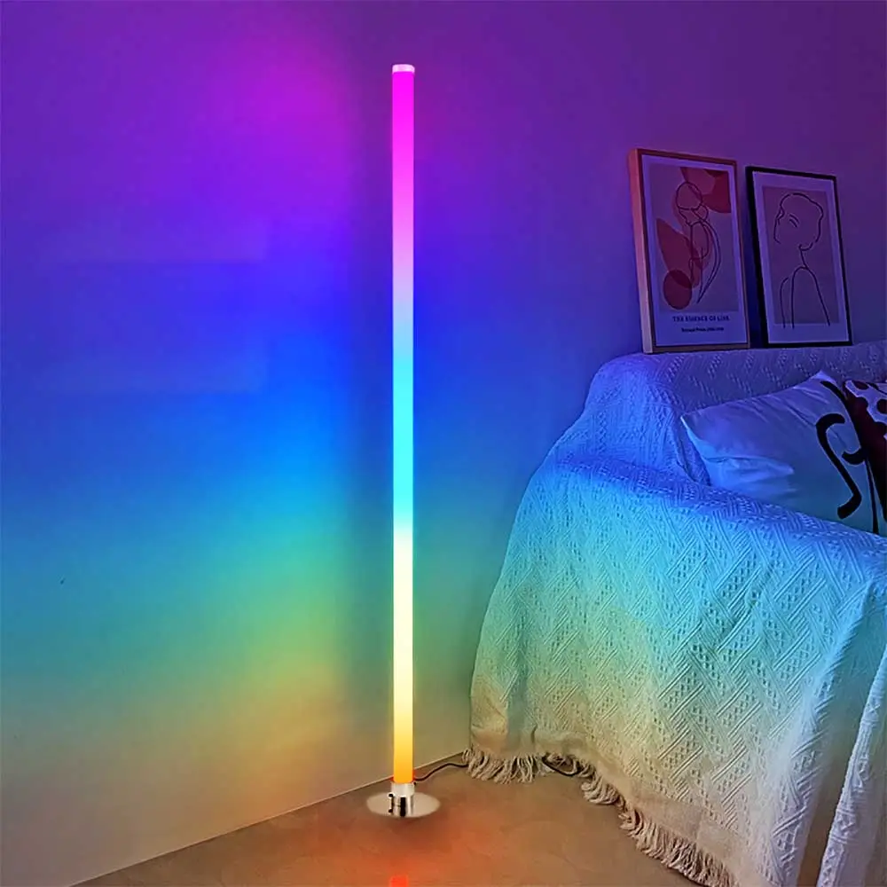 Современные движения кроватной rgb база постоянного света изменение цвета домашние угловой напольное освещение умная Светодиодная лампа