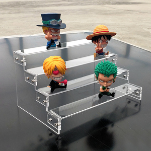 Clear 3 Tier Riser <strong>Step</strong> Design Acrylic <strong>Display</strong> Stand for Cosmetic and Model - Product Image 3
