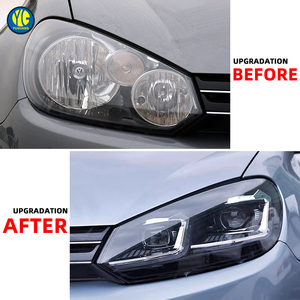 Volkswagen aksesuarları başkanı işık meclisi için 2010-2012 VM GOLF 6 MK6 GOLF 7 MK7 farlar R20 yükseltme <span class=keywords><strong>LED</strong></span> far - Product Image 3