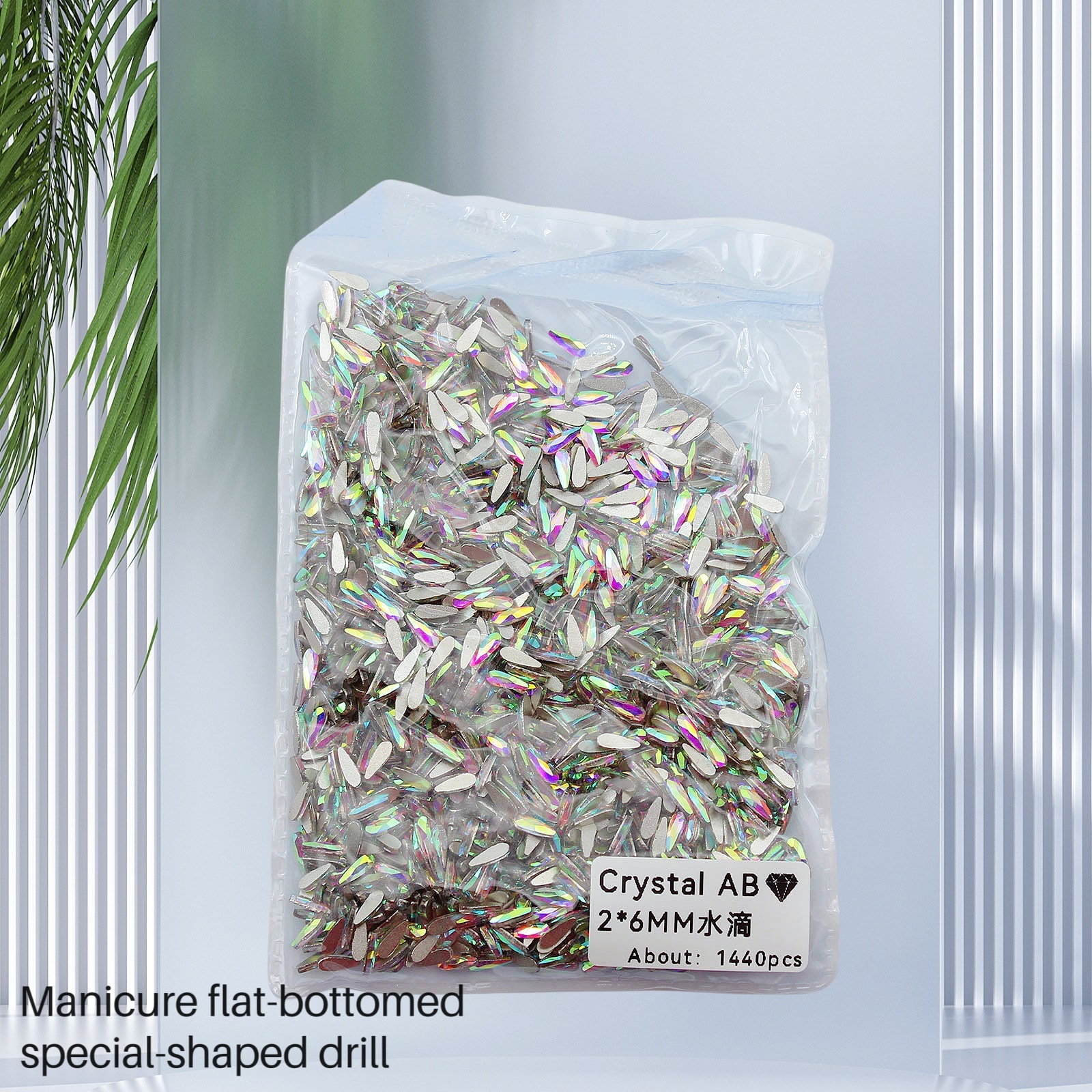 Goutte d'eau en cristal ab 2*6mm
