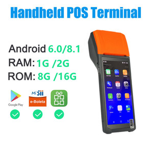 5,5 дюймовый 4G сеть 2G 16GB bt wifi qr-сканер беспроводной портативный мини android Мобильный pos-терминал с кардридером - Product Image 5
