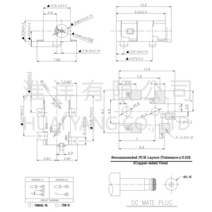 工場バルク供給メスプラグソケットアダプターパネルマウントコネクターDC電源ジャック - Product Image 5