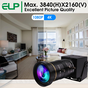 กล้อง60FPS ELP 4K USB 3.0 HD Mi กล้อง5-50mm เลนส์ซูมแบบแมนนวล10X ซูม UVC IMX415 H.264เว็บแคมเพื่อความปลอดภัยสำหรับจอคอมพิวเตอร์ - Product Image 2
