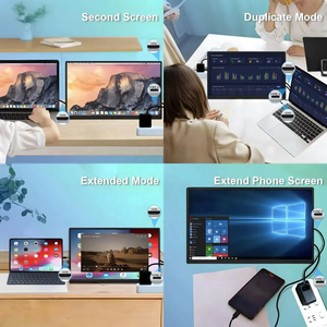LCD tipo C Mini Multi multiple Portatil pantalla extensor extensión para ordenador portátil con soporte pantalla móvil Monitor portátil - Product Image 5