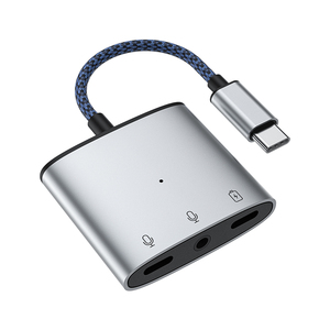 3 In 1 tip-c + 3.5mm ses + tip-c 60w hızlı şarj adaptörü Android telefon iyi satış - Product Image 1